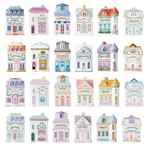 Lenox Spice Village Collection - Multicolor Ceramic Houses